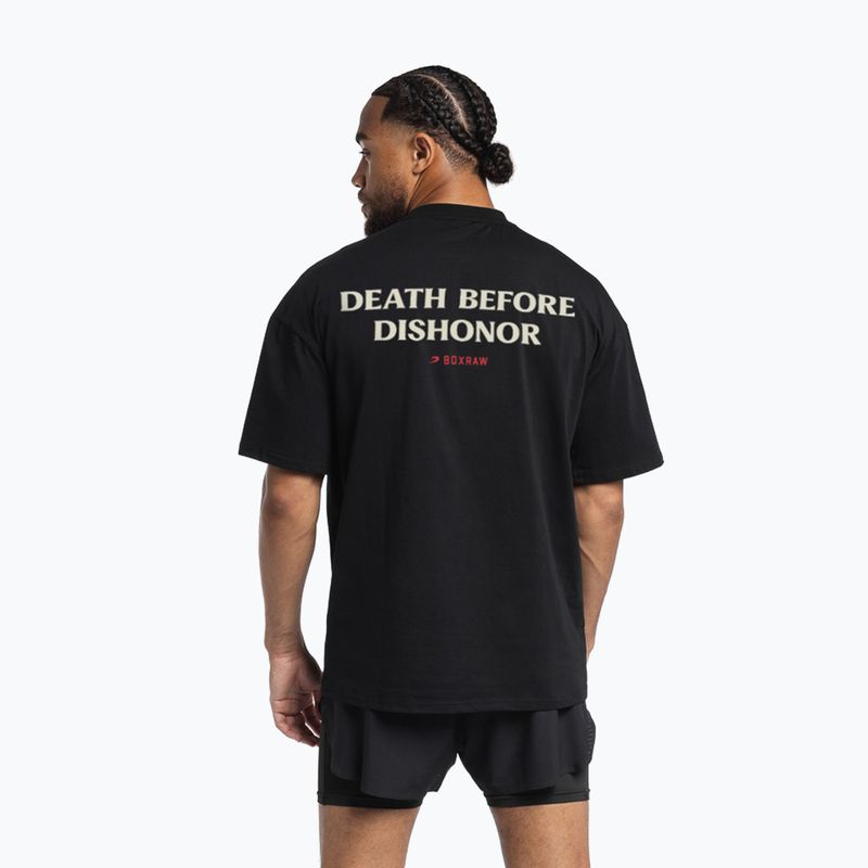 Мъжка тениска BOXRAW Death Before Dishonor Oversized black 3