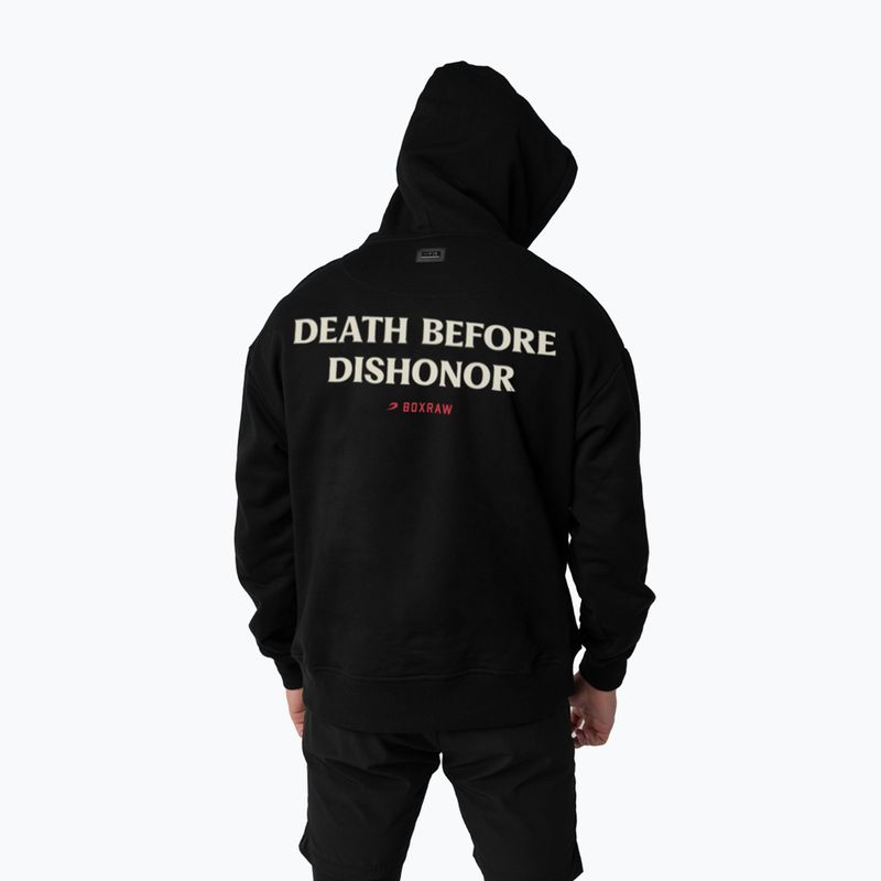 Мъжки суитшърт BOXRAW Death Before Dishonor Oversized Hoodie black 3