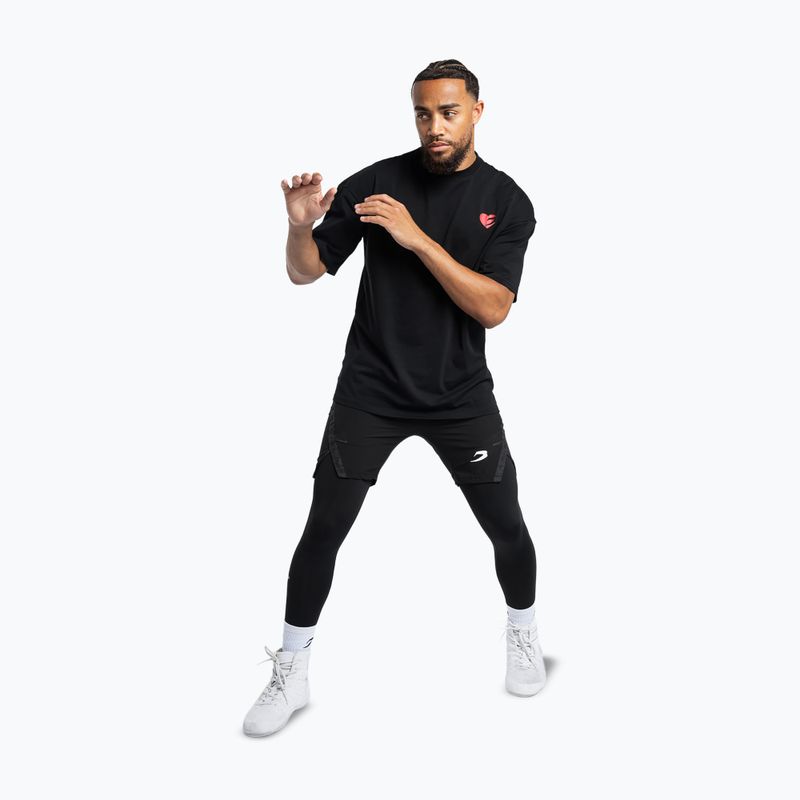 Мъжка тениска Boxraw Boxing is Love Oversized Black 2