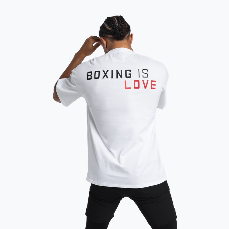 Мъжка тениска Boxraw Boxing is Love Oversized White 3