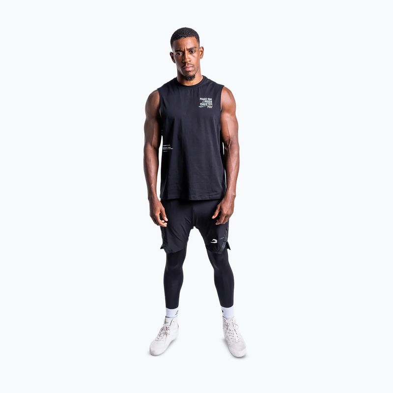 Мъжка тениска BOXRAW Make 'Em Miss Muscle black 2