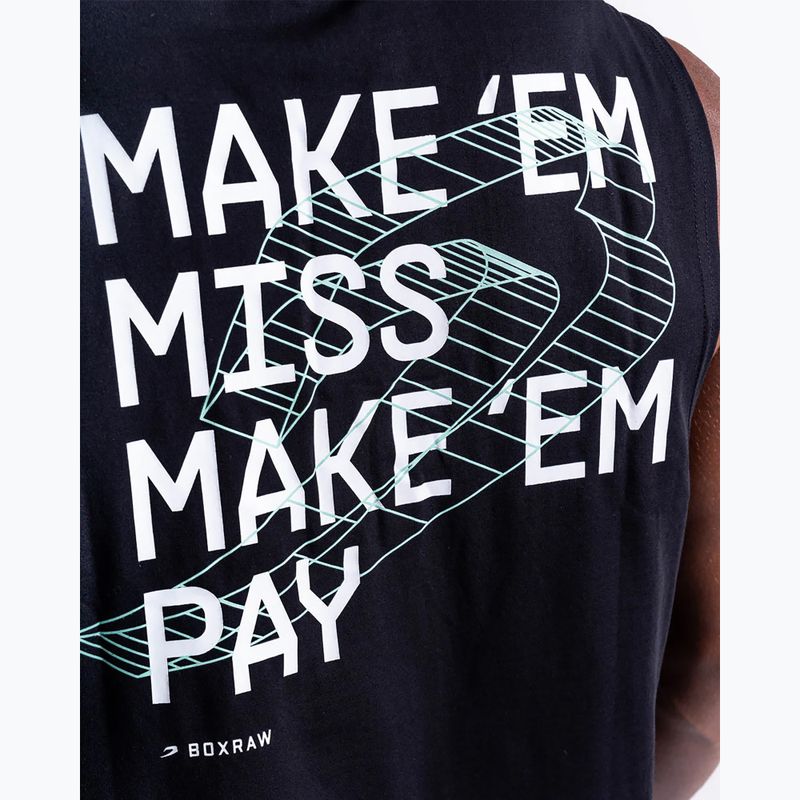 Мъжка тениска BOXRAW Make 'Em Miss Muscle black 9