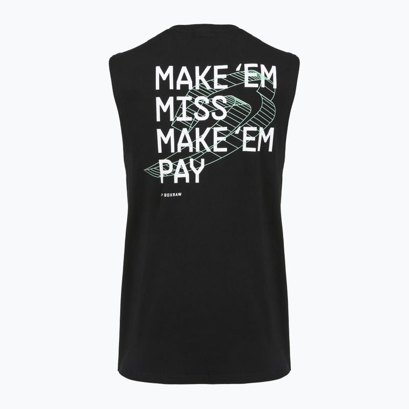 Мъжка тениска BOXRAW Make 'Em Miss Muscle black 11