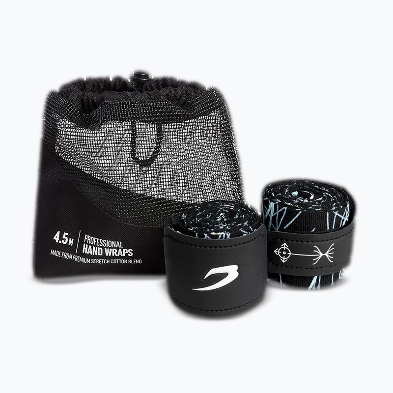Боксьорски бандажи BOXRAW Dyscyplined Thought Hand Wraps 450 cm black 4
