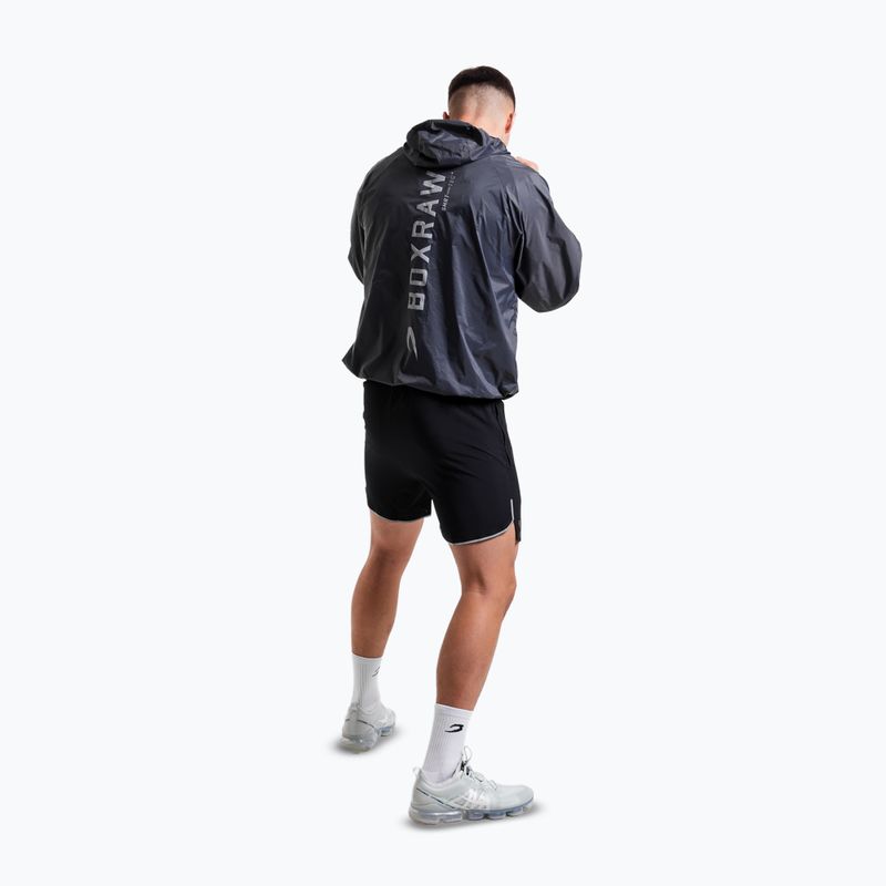Мъжко ветроустойчиво яке Boxraw Genaro Oversized Windbreaker Hoodie charcoal 2