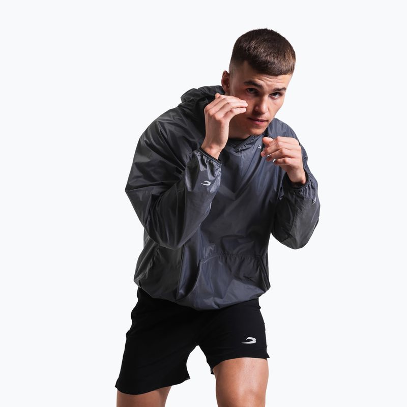 Мъжко ветроустойчиво яке Boxraw Genaro Oversized Windbreaker Hoodie charcoal 3