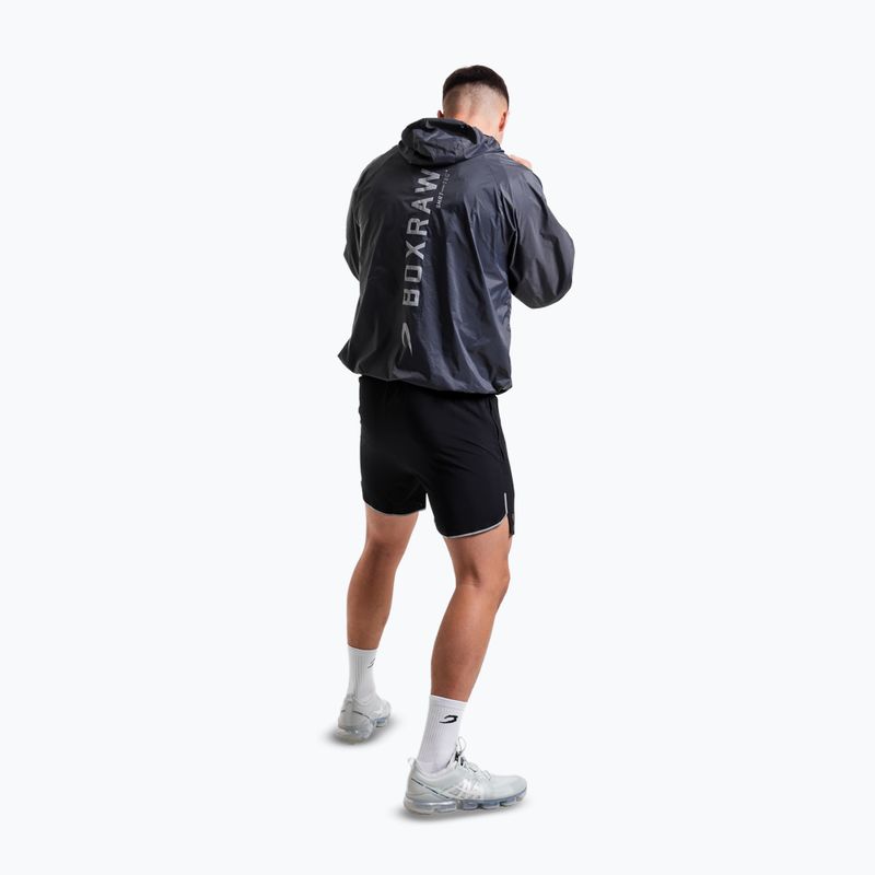 Мъжки суитшърт BOXRAW Genaro Oversized Windbreaker Hoodie charcoal 3