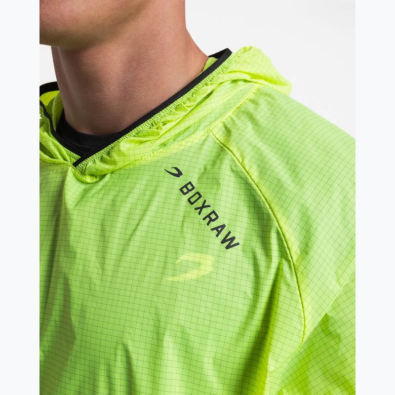Мъжко ветроустойчиво яке BOXRAW Genaro Oversized Windbreaker Hoodie неоново жълто 7