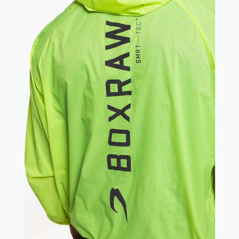 Мъжко ветроустойчиво яке BOXRAW Genaro Oversized Windbreaker Hoodie неоново жълто 10