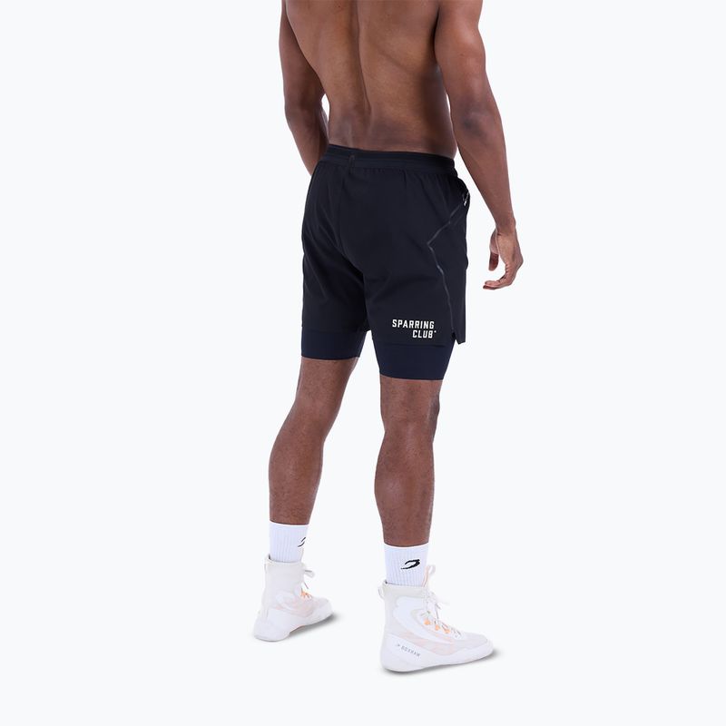 Мъжки тренировъчни шорти BOXRAW Sparring Club 2-in-1 black 3