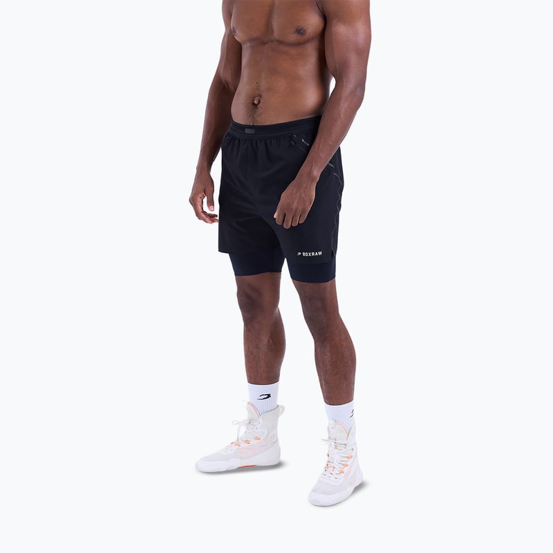 Мъжки тренировъчни шорти BOXRAW Sparring Club 2-in-1 black 4