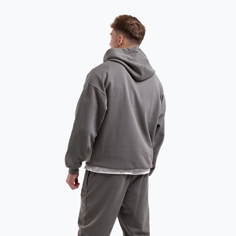 Мъжки суитшърт BOXRAW East Street Hoodie distressed grey 3