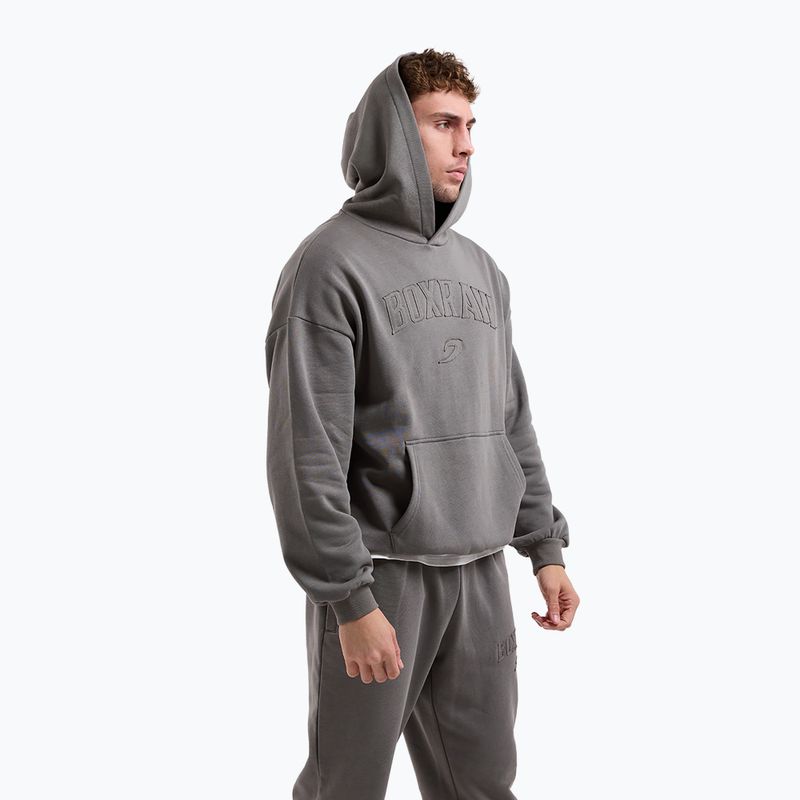 Мъжки суитшърт BOXRAW East Street Hoodie distressed grey 4