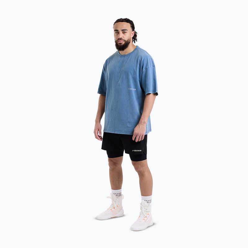 Мъжка тениска BOXRAW Sparring Club Oversized washed baby blue 2