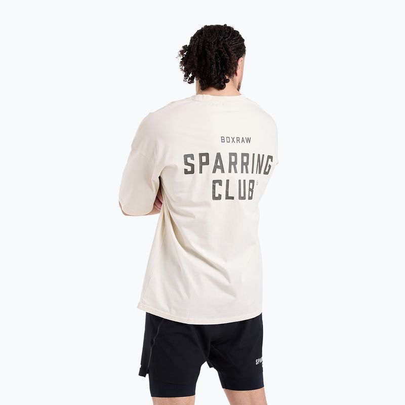 Мъжка тениска BOXRAW Sparring Club Oversized washed beige 7
