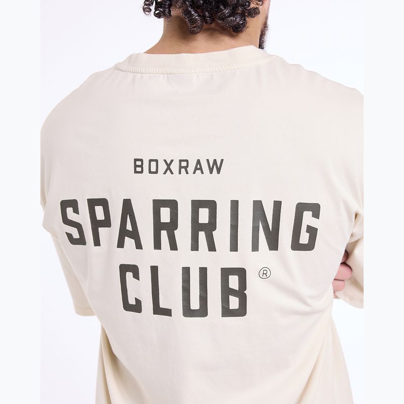 Мъжка тениска BOXRAW Sparring Club Oversized washed beige 9