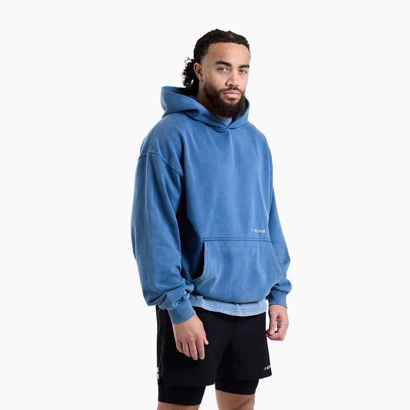 Мъжки суитшърт BOXRAW Sparring Club Oversized Hoodie washed baby blue 6