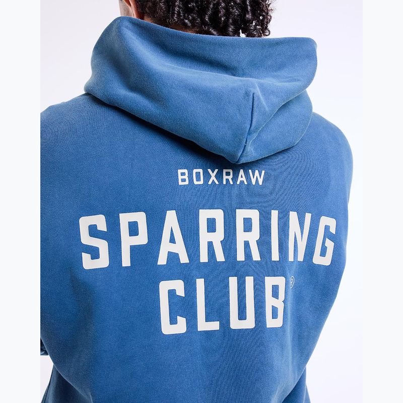 Мъжки суитшърт BOXRAW Sparring Club Oversized Hoodie washed baby blue 9