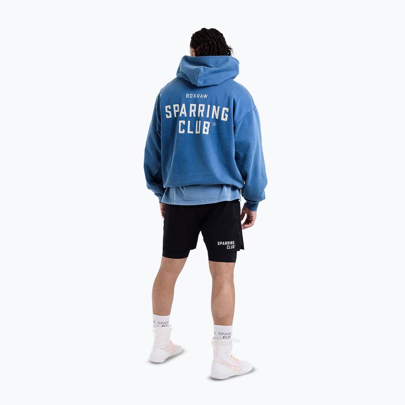 Мъжки суитшърт BOXRAW Sparring Club Oversized Hoodie washed baby blue 11