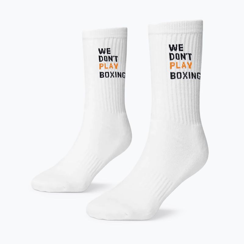 Мъжки чорапи BOXRAW We Don't Play Boxing Crew 3 pairs white 2