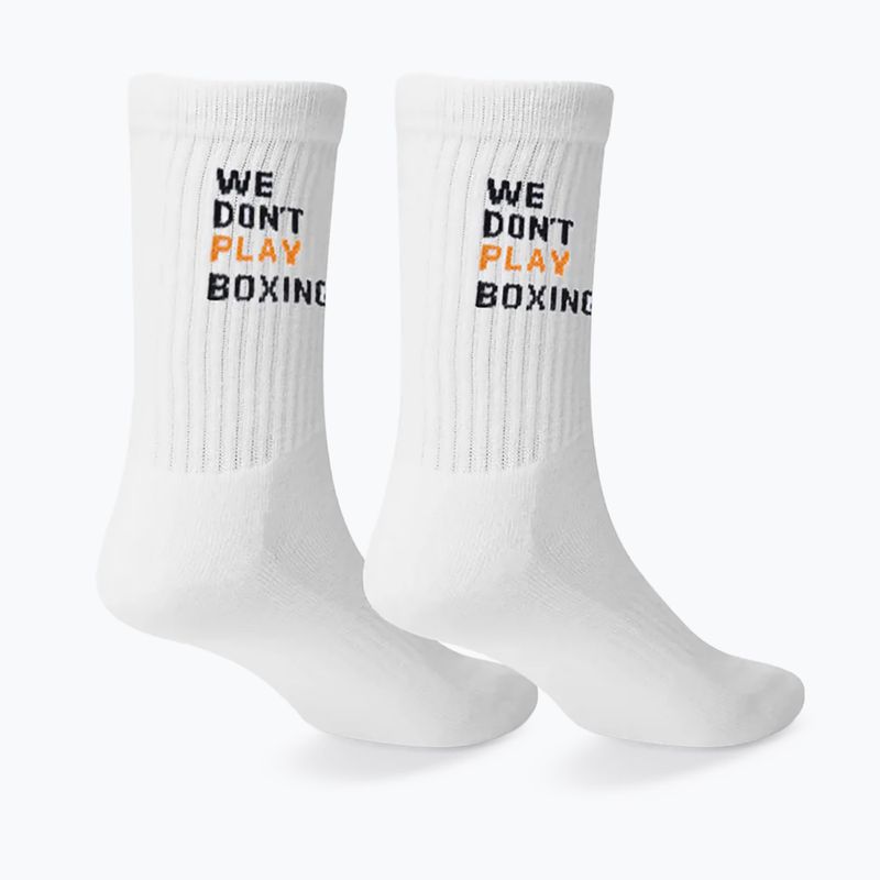 Мъжки чорапи BOXRAW We Don't Play Boxing Crew 3 pairs white 3