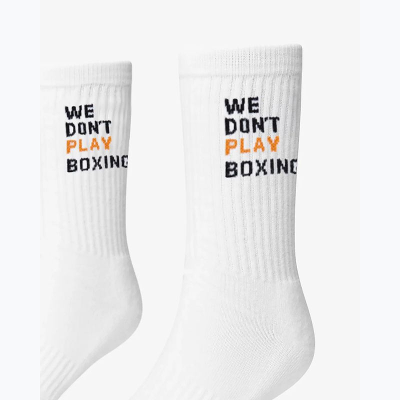 Мъжки чорапи BOXRAW We Don't Play Boxing Crew 3 pairs white 4