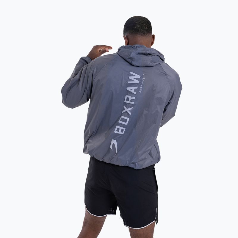 Мъжко яке BOXRAW Genaro Zip Up Windbreaker charcoal 3