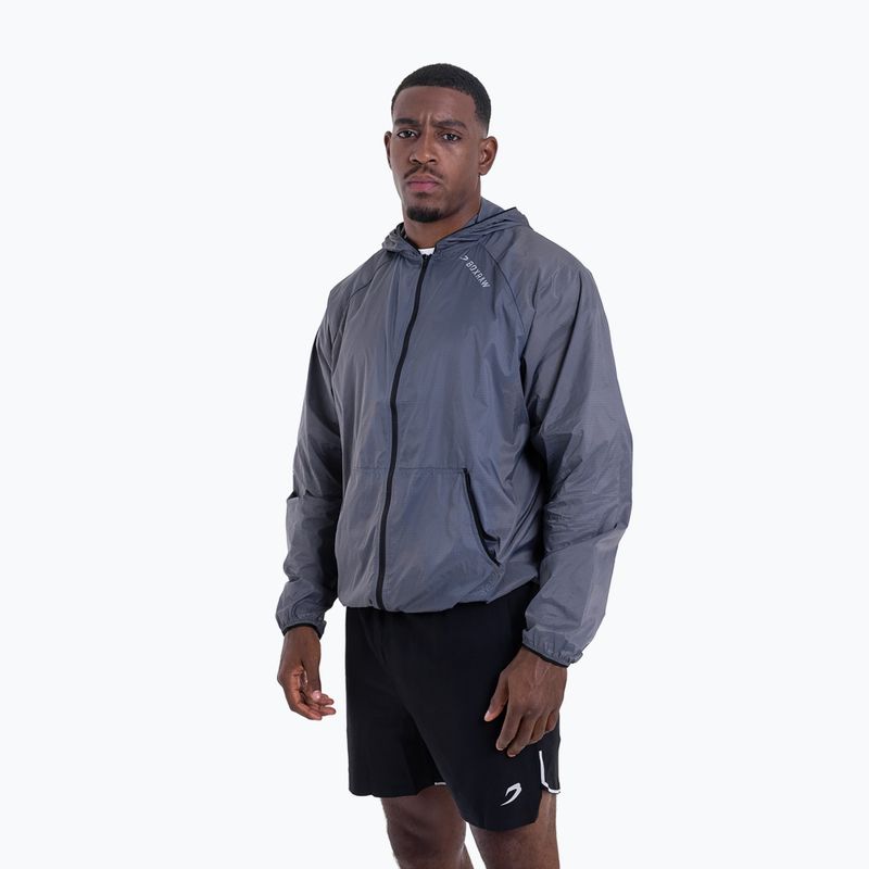 Мъжко яке BOXRAW Genaro Zip Up Windbreaker charcoal 4
