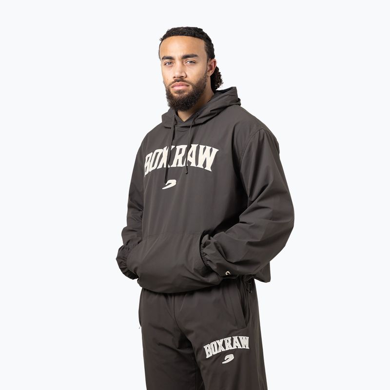 Мъжки суитшърт BOXRAW East Street Shell Hoodie charcoal 4