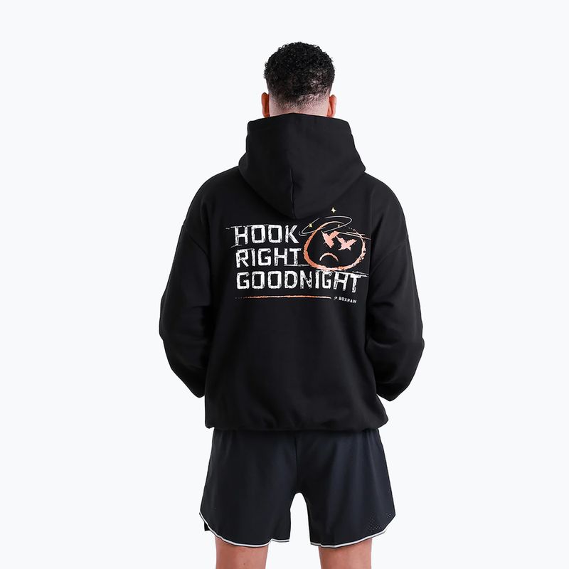 Мъжки суитшърт BOXRAW Hook Right Goodnight Oversized Hoodie black 4