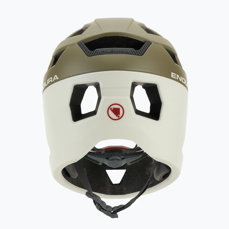 Каска за велосипед Endura Singletrack Full Face туид зелена 4