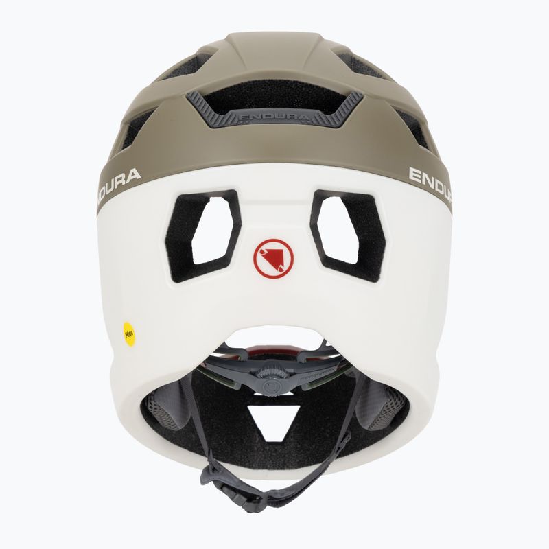 Каска за велосипед Endura Singletrack Full Face MIPS туид зелена 4