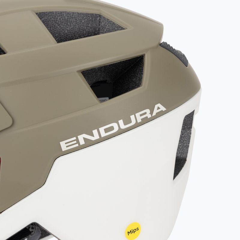Каска за велосипед Endura Singletrack Full Face MIPS туид зелена 7