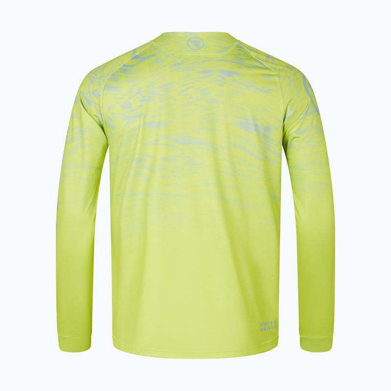 Мъжки колоездачен суитшърт с дълъг ръкав Endura Marble Ltd Printed lime green 2