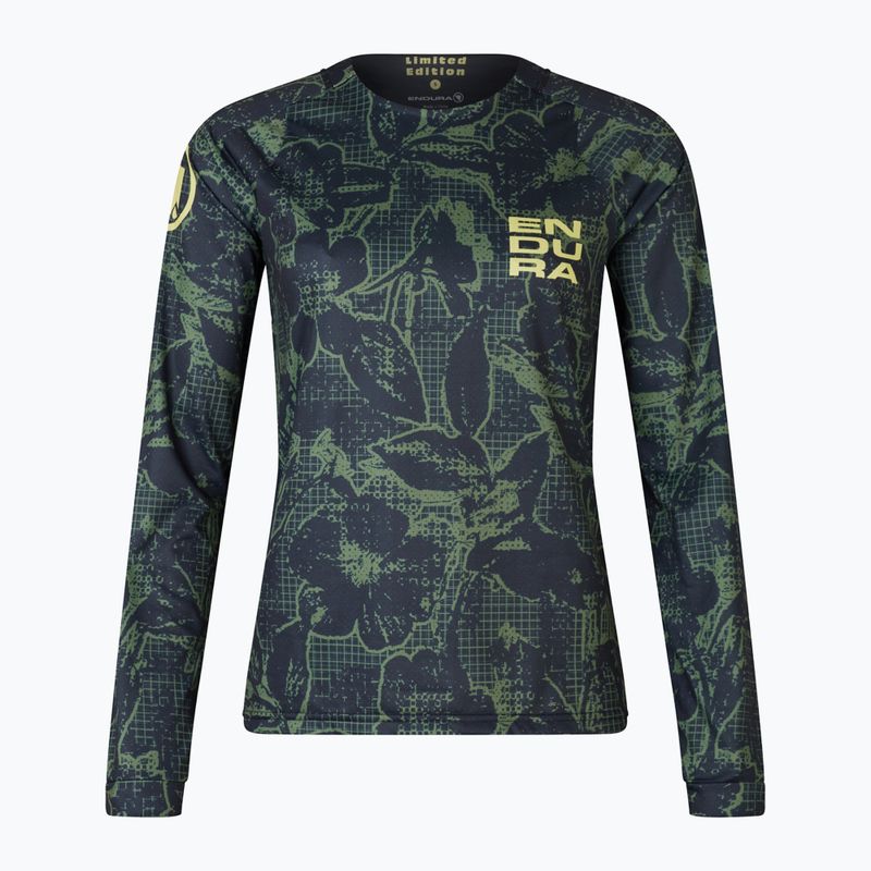 Дамски колоездачен екип с дълъг ръкав Endura Floral Ltd W black 4