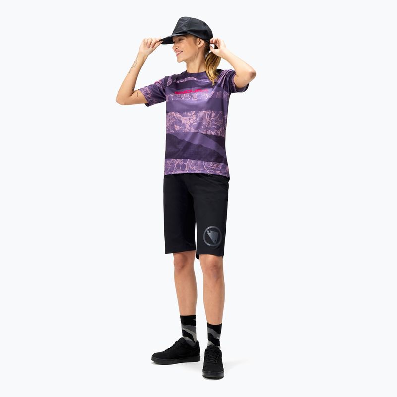 Дамско колоездачно трико Endura Patchwork Ltd W bramble 2