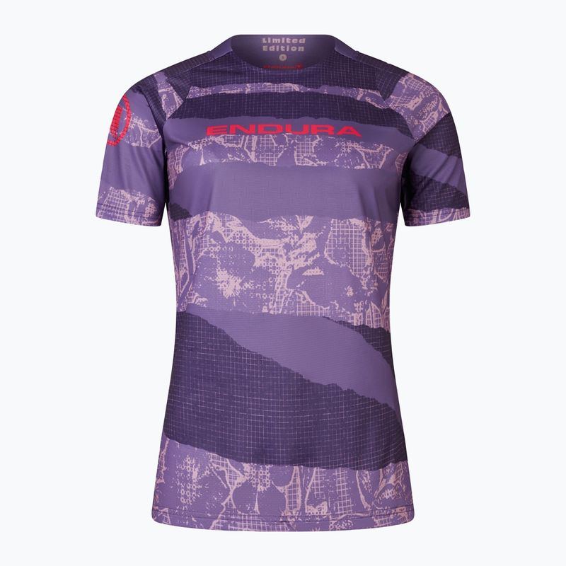 Дамско колоездачно трико Endura Patchwork Ltd W bramble 4