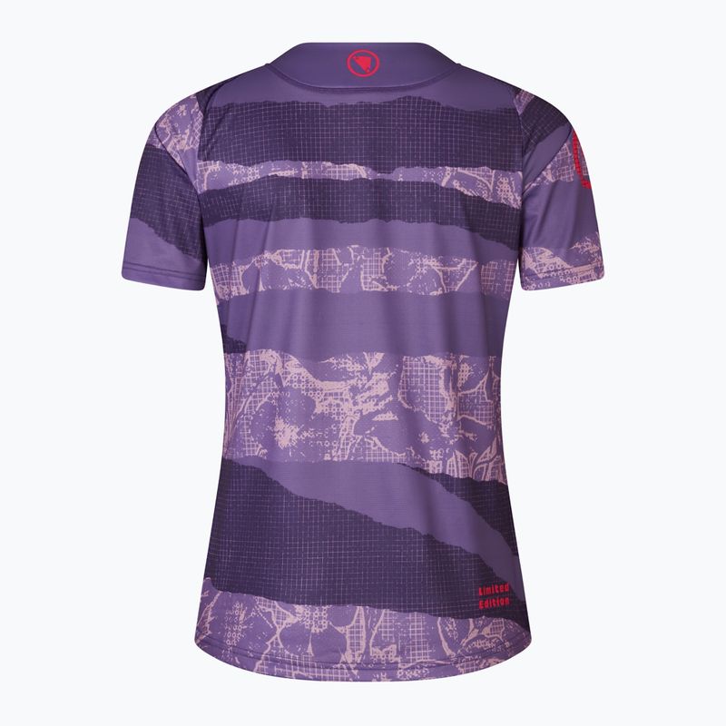 Дамско колоездачно трико Endura Patchwork Ltd W bramble 5