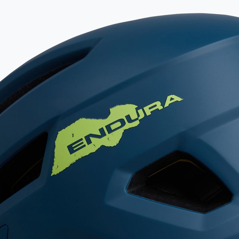 Детска велосипедна каска Endura Hummvee Youth barra blue 4