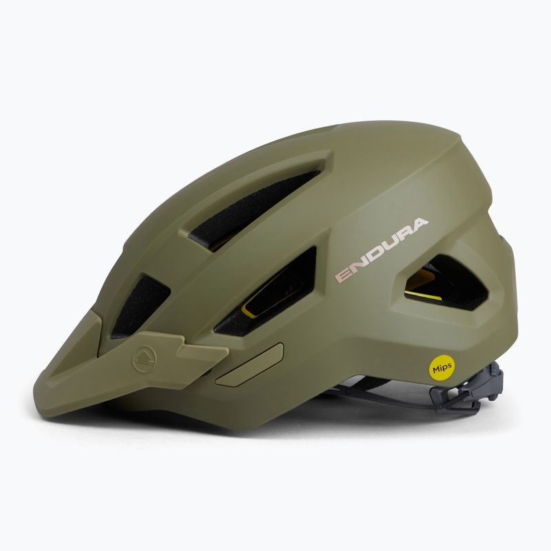 Каска за велосипед Endura Hummvee MIPS туид зелена 2