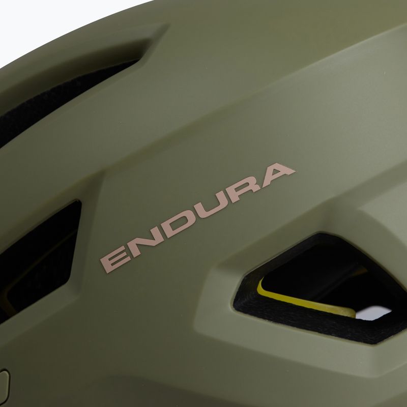 Каска за велосипед Endura Hummvee MIPS туид зелена 4