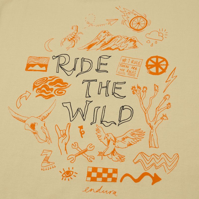 Тениска Endura Ride The Wild Graphic светъл пясък 4