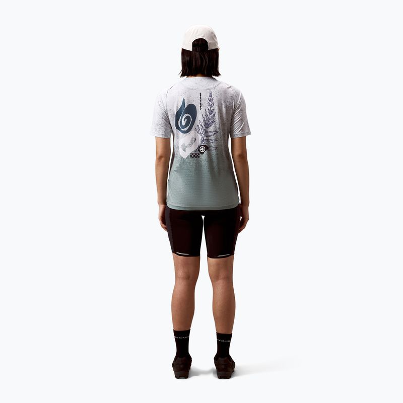 Дамска тениска за колоездене Endura Singletrack Print W aero blue 3