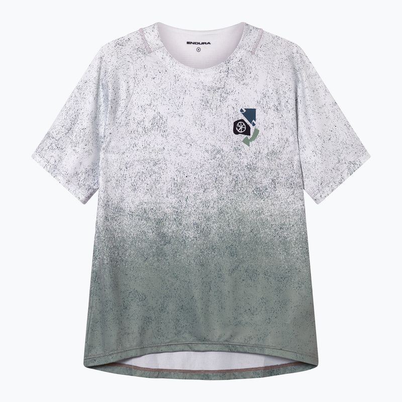 Дамска тениска за колоездене Endura Singletrack Print W aero blue 7