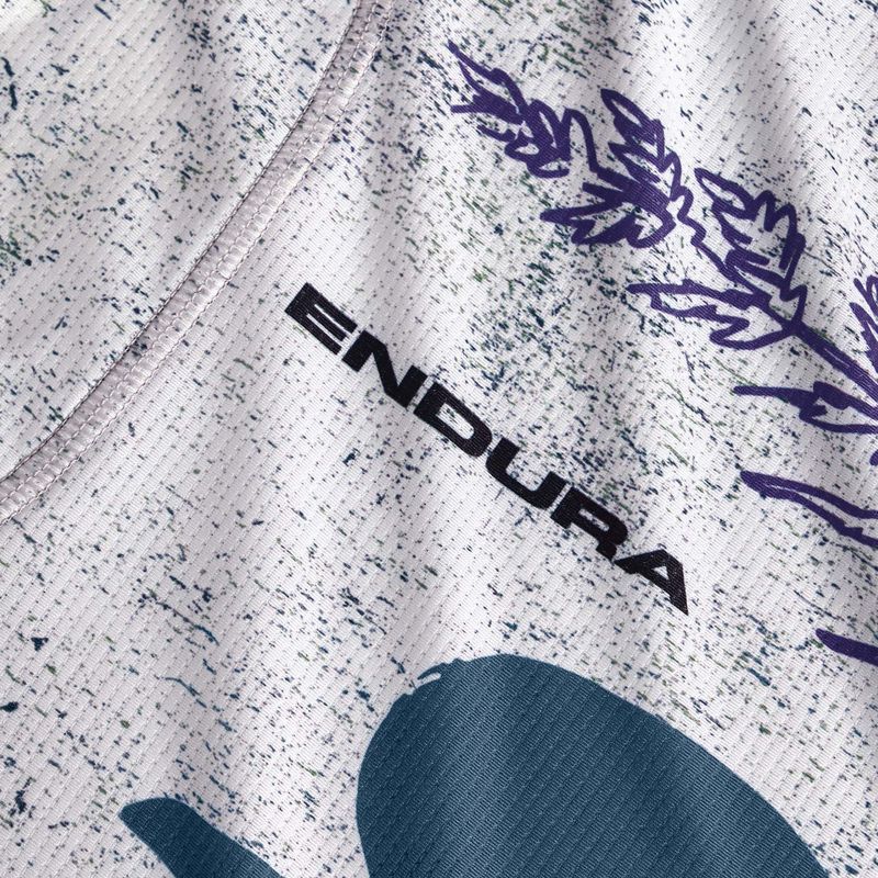 Дамска тениска за колоездене Endura Singletrack Print W aero blue 10