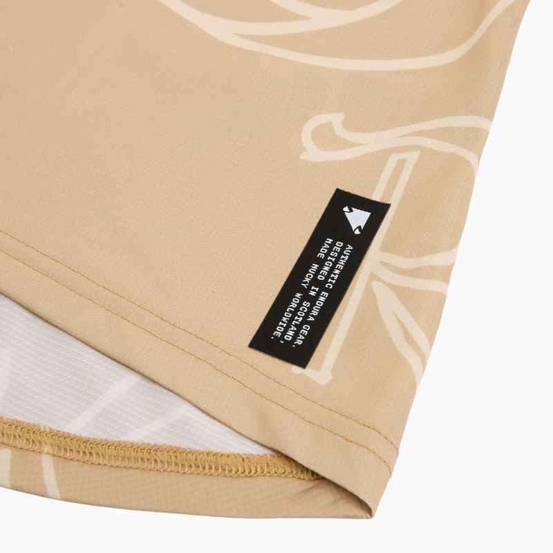 Дамска тениска за колоездене Endura Singletrack Print W sand 4