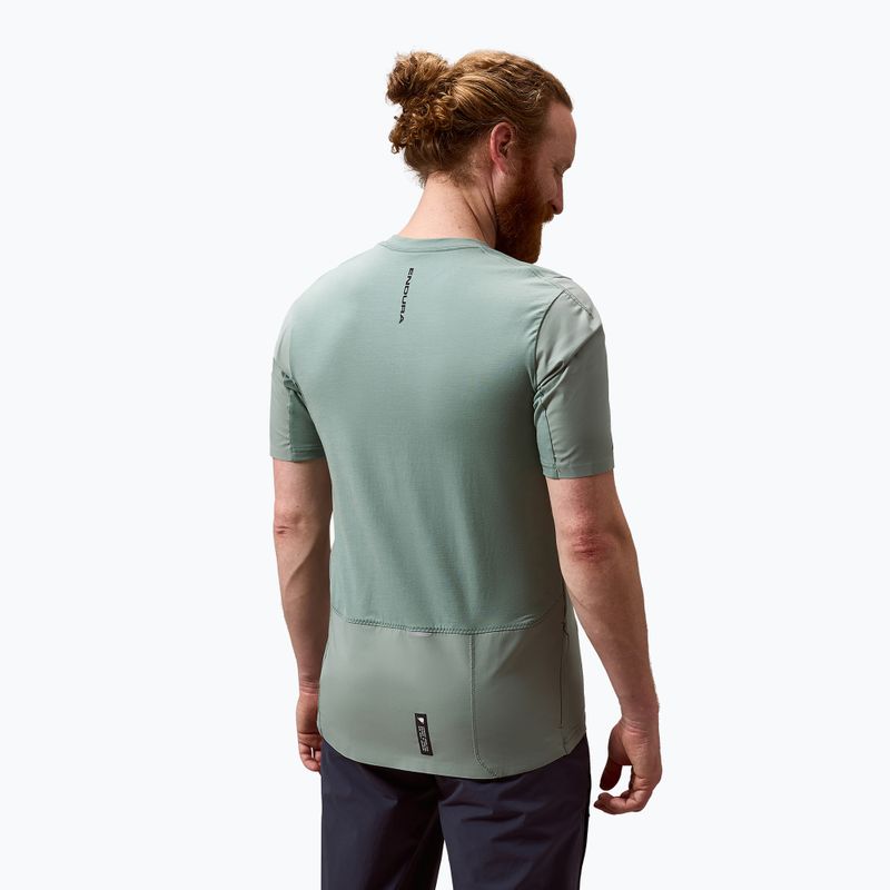 Мъжка тениска за колоездене Endura Alltrack Ride Tech sage green 4