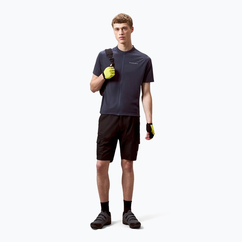 Мъжка тениска за колоездене Endura Loop Zipped carbon grey 2