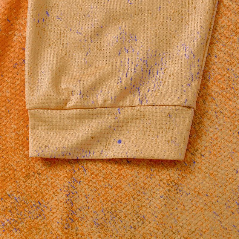Мъжка блуза с дълъг ръкав за колоездене Endura Singletrack Print end orange 8