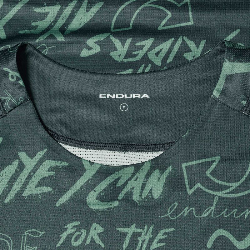 Мъжка блуза с дълъг ръкав за колоездене Endura Singletrack Print carbon grey 3